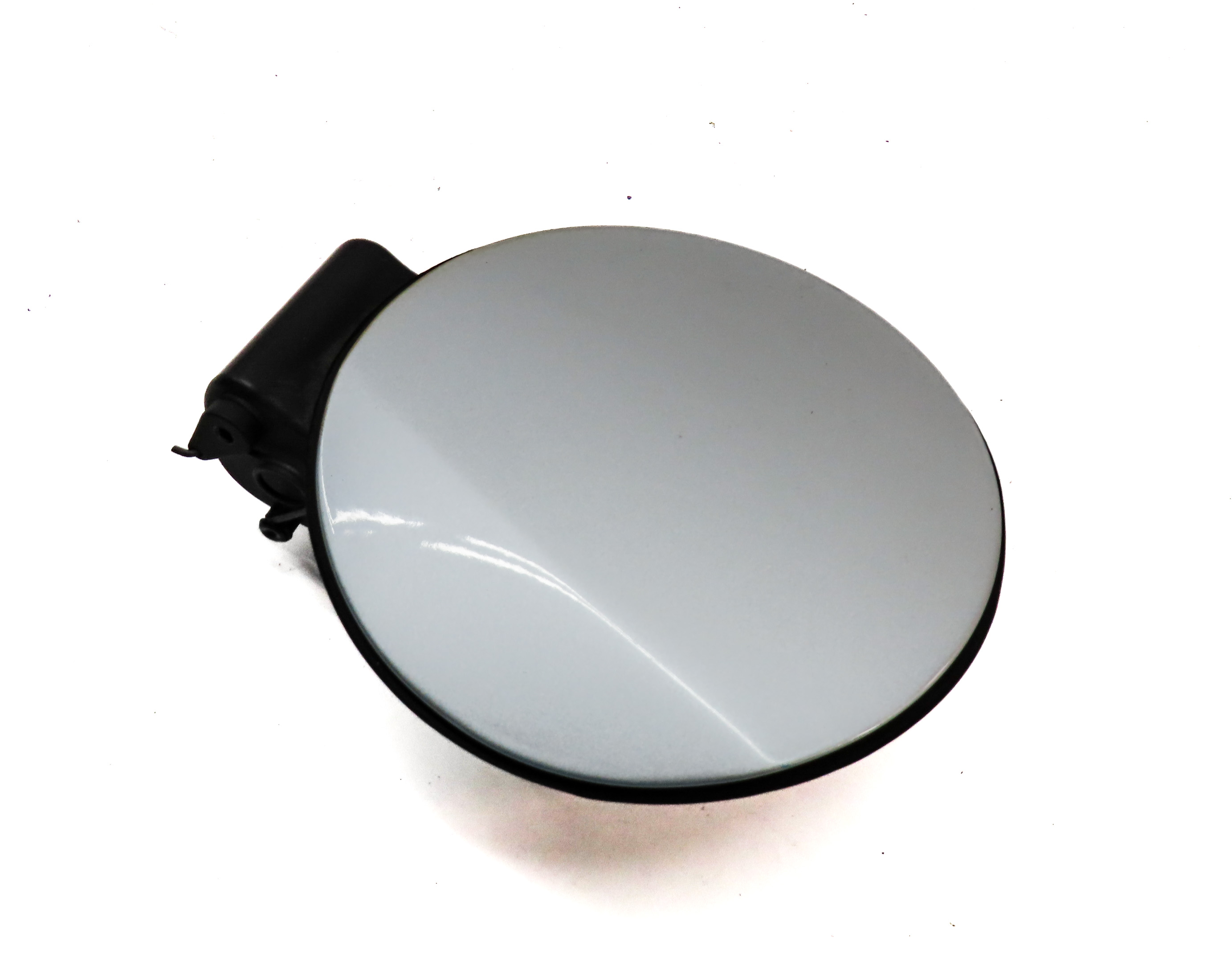 03-08 BMW Z4 (E85) FUEL TANK DOOR FLAP LID COVER TRIM w/HOUSING (Silver) — exact item pictured
